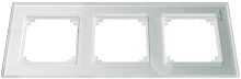 Рамка универсальная Schneider Electric Merten M-Elegance 3-м. стекло белый кристалл картинка